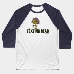 Zombie Girl Texting on her phone Baseball T-Shirt